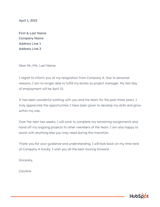 How One Can Write A Respectable Resignation Letter Samples And Templates Lsy Store 